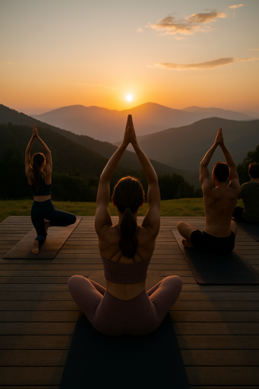 viladrau yoga sunrise villa santa rosa